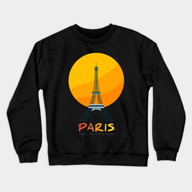 Paris - where the story begins Crewneck Sweatshirt by FarStarDesigns